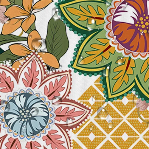 Miniatura 5 de Torich Cortina de ducha bohemia floral para baño, abstracta de mediados de siglo, decoración bohemia, cortinas de baño, flores botánicas, hojas