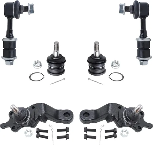 Miniatura 83 de Detroit Axle – Kit de suspensión delantera para Hyundai 2013-2018 Santa Fe 2 enlaces de barra de estabilizador 4 varillas de amarre interiores
