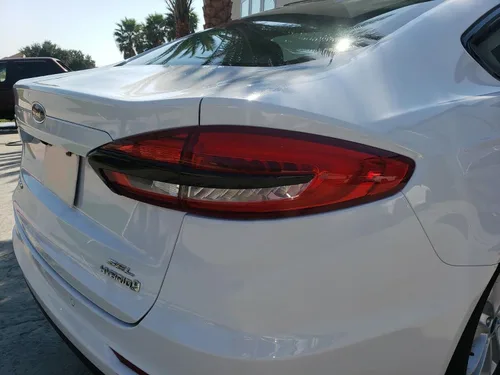 Miniatura 4 de SlickMod Revestimiento de vinilo opaco cromado para Ford Fusion 2019-2020 para moldura trasera de maletero (negro brillante)