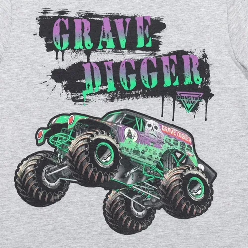 Miniatura 7 de Monster Jam El Toro Loco Zombie Maximum Destruction - Paquete de 4 camisetas gráficas para niños pequeños a grandes, Carbón, azul marino
