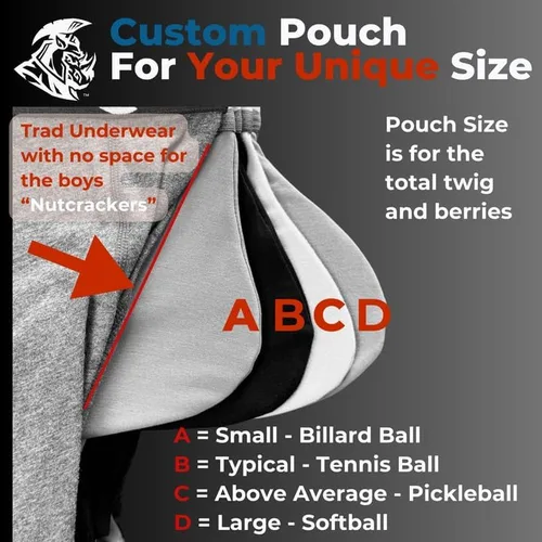Miniatura 2 de Real Men ABCD Pouch Compression Pants Men- 1, 2 & 3 Pack, Mens Leggings, Yoga Pants, Tights, Base Layer Men Cold Weather