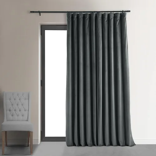 Miniatura 30 de HPD Half Price Drapes Cortinas Opacas Térmicas de Terciopelo Signature para Sala de Estar de 63 Pulgadas de Largo (1 Panel) con Bolsillo para Barra