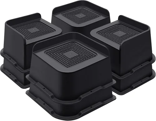 Miniatura 21 de ANNKUT Elevadores de cama de 1 pulgada resistentes, elevadores de muebles para cama, escritorio, mesa, sofá, sofá, elevadores de cama de gran