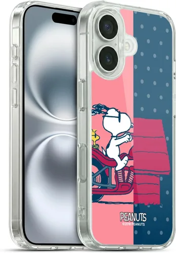 Miniatura 20 de Head Case Designs Funda de gel con licencia oficial de Peanuts Snoopy & Woodstock Halfs and Laughs [protección de grado militar] compatible