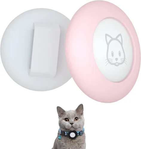 Miniatura 9 de SimpleThings Air-tag - Soporte para collar de gato, funda protectora de silicona para mascotas para Air-tag, paquete de 2 fundas impermeables