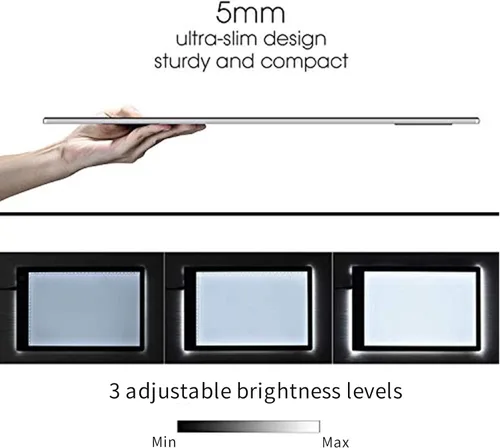 Miniatura 2 de XIAOSTAR Caja de luz para dibujo, pizarra de trazado con cable de carga tipo C y brillo ajustable para artistas, animación, dibujo, bocetos