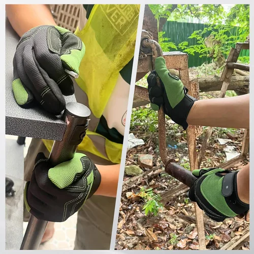 Miniatura 6 de Guantes de jardinería para hombres y mujeres, a prueba de espinas y resistentes a pinchazos, guantes de trabajo de seguridad y jardinería, regalos