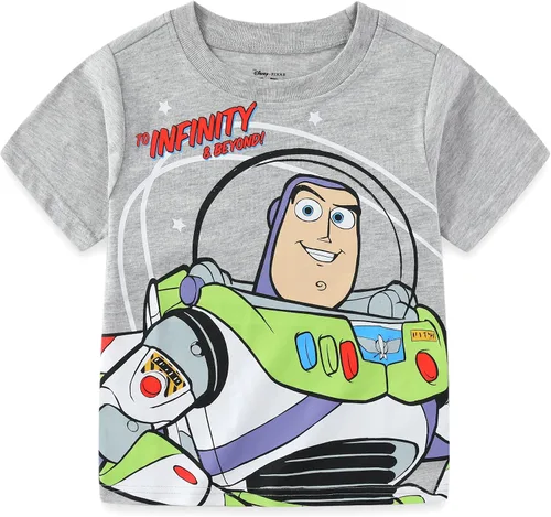 Miniatura 3 de Disney Toy Story Woody, Buzz and Rex - Camiseta de manga corta para niños, paquete de 4 unidades para niños pequeños
