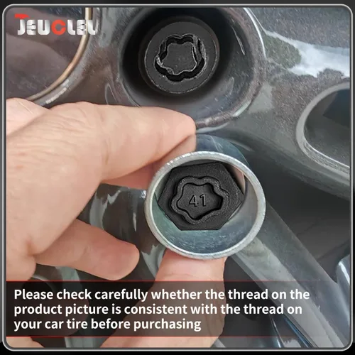 Miniatura 4 de Kit de llave de tuerca de bloqueo de rueda de 21 piezas compatible con la serie BMW, juego de adaptadores de tuercas de bloqueo de rueda