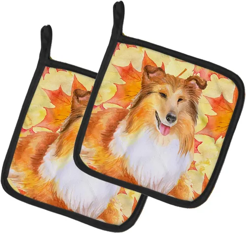 Miniatura 262 de Caroline's Treasures BB9655PTHD - Juego de soportes para ollas de cocina resistentes al calor, almohadillas calientes para horno, 7 1/2 x 7 1/2