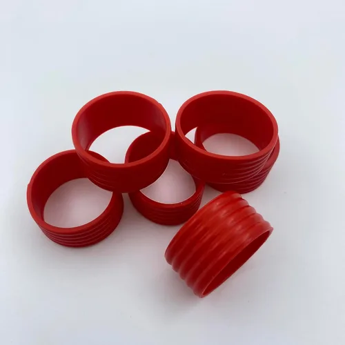 Miniatura 3 de 15 colores disponibles Buena elasticidad 8-45 piezas de raqueta de tenis/paletas de pickleball/squash anillo de silicona raqueta agarre bandas 8