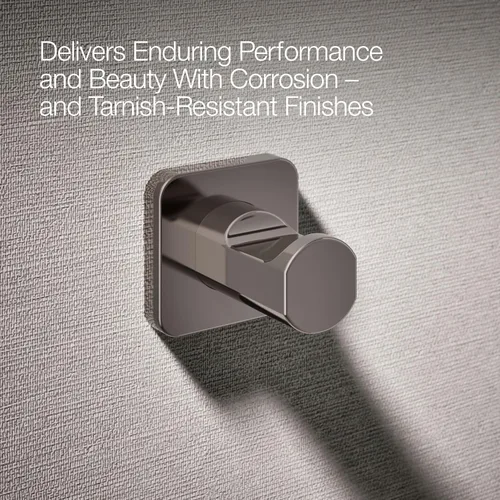 Miniatura 5 de Kohler 23529-TT Parallel® - Gancho para bata, titanio vibrante