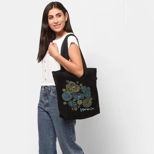 Miniatura 149 de Ecoright Bolsa de lona estética para mujer, bolsa grande con cremallera y bolsillo, bolsa de mano para mujer, para yoga, trabajo, playa