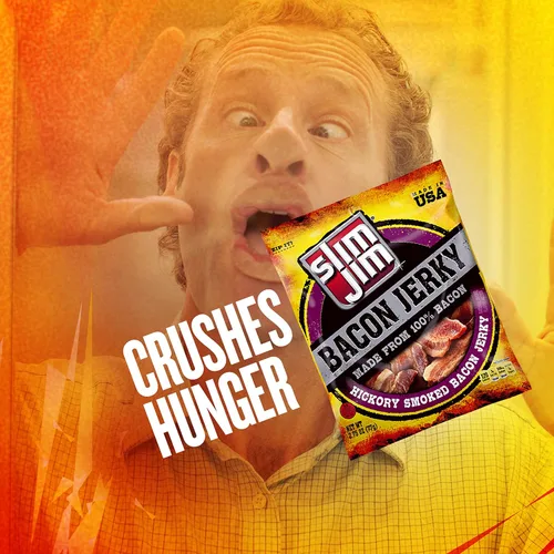 Miniatura 4 de Slim Jim Charqui de tocino ahumado, sabor a madera de nogal, 10g de proteína por porción, 2.75 onzas (1 unidad)