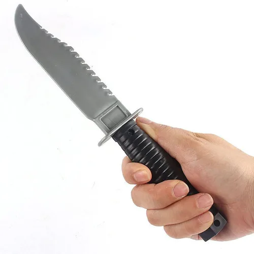 3 piezas de cuchillo falso realista juguete de plástico daga truco hoja para Halloween, fiesta del día de los tontos, cosplay, broma, broma broma