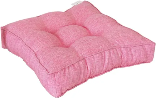 Miniatura 16 de Cojín cuadrado sólido de 16 pulgadas para silla, estilo tatami, cojín antideslizante y grueso, tapete suave para silla de oficina, cocina, comedor