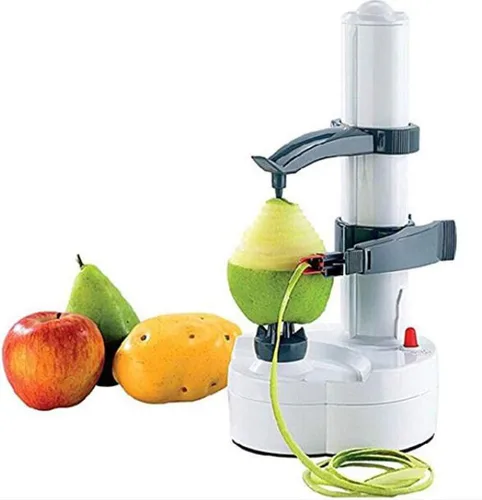 Miniatura 8 de Pelador eléctrico de patatas, herramienta giratoria automática para pelar manzanas, máquina multifunción de acero inoxidable para patatas y peras