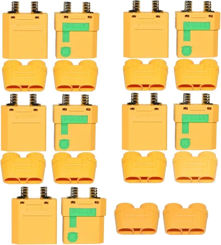 Miniatura 9 de 10 pares de conectores XT60 – Enchufes de alimentación macho y hembra bala para RC Lipo batería de control remoto coches