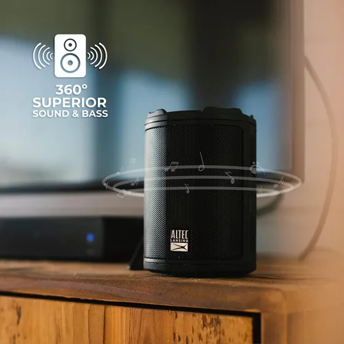 Miniatura 7 de Altec Lansing - Altavoz Bluetooth inalámbrico HydraMotion con sonido de 360 grados, impermeable IP67 portátil para exteriores, a prueba de golpes, a