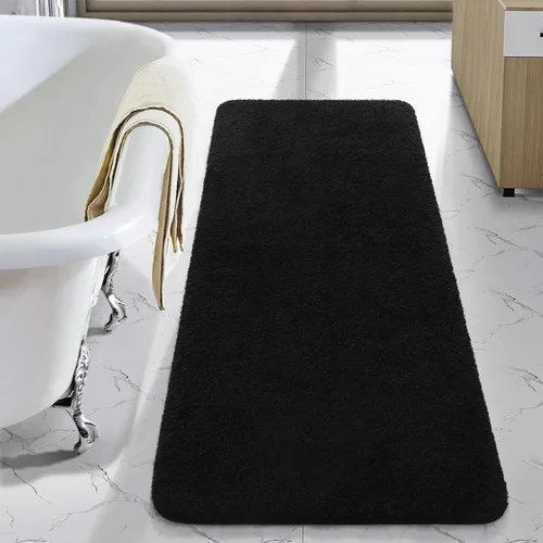 Miniatura 29 de LOCHAS - Tapete de baño de 24x70 pulgadas, suave, grueso y absorbente, hecho de microfibra, para el baño, lavable a máquina, tapete antideslizante