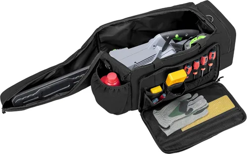 samdew Funda de transporte para motosierra, bolsa de almacenamiento acolchada para motosierra compatible con motosierra eléctrica EGO de 14, 16 y 18