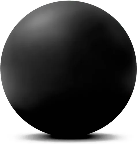 Pelota de lacrosse de masaje WOVTE para músculos doloridos, hombros, cuello, espalda, pies, cuerpo, tejido profundo, punto de activación, nudos Negro