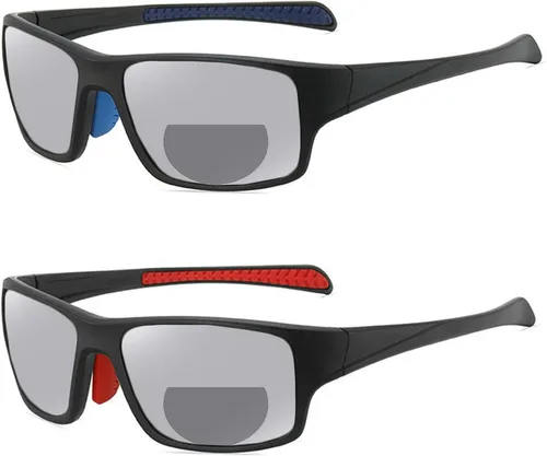 Miniatura 9 de Gafas de lectura bifocales fotocromáticas de transición para hombres y mujeres, gafas de sol deportivas para presbicia, UV400, 2 uds