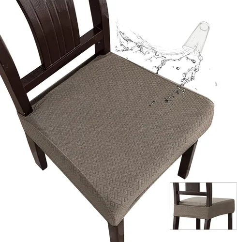 Miniatura 25 de Genina Fundas de asiento impermeables para sillas de comedor, fundas impermeables para sillas de comedor