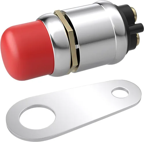 Miniatura 12 de BFXM Interruptor de arranque de botón pulsador 12V 50A, interruptor de arranque momentáneo impermeable para motor de automóvil, botón de arranque