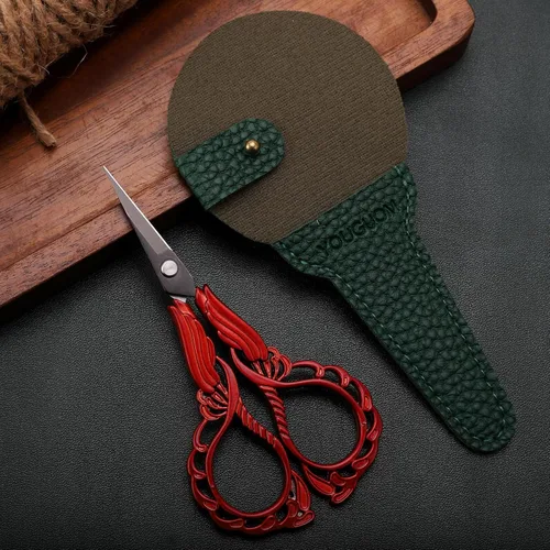 Miniatura 9 de YOUGUOM Tijeras pequeñas para bordar, tijeras de costura para manualidades, tijeras de punta afilada para costura, roscado, manualidades
