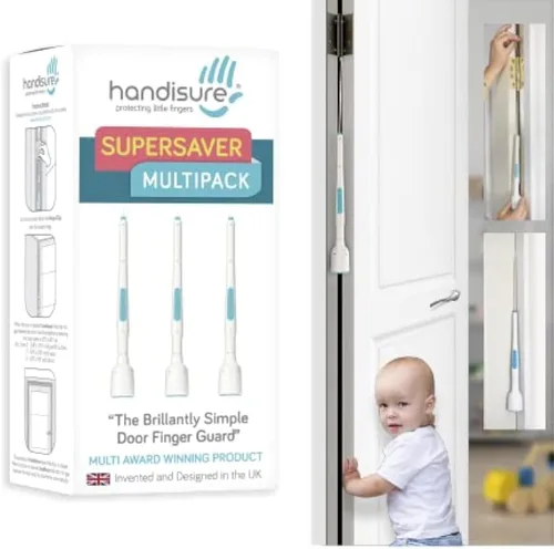 Miniatura 5 de Paquete 2 en 1 de protección de seguridad para puerta infantil. Automático, bisagra y bloqueo lateral de seguridad, confiable, múltiples premios