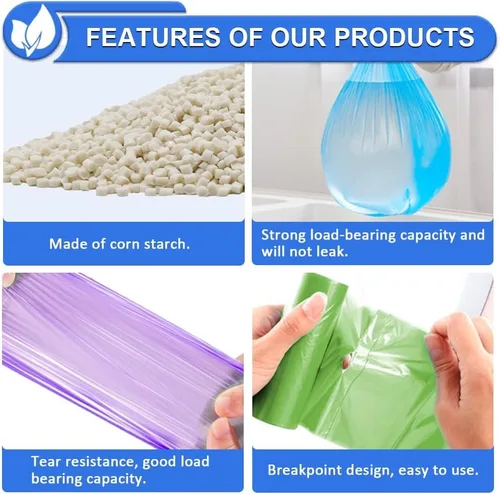 Miniatura 4 de Bolsas de basura pequeñas de 1.5 galones, bolsas de basura pequeñas para baño, forros sin perfume, bolsas de basura fuertes para cocina, bolsas