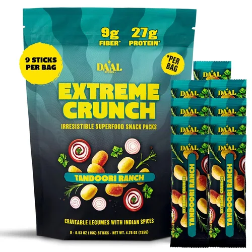 Miniatura 10 de Daal By Keen Aperitivos crujientes de frijol mungo – Chutney de búfalo – Proteína vegetal, alta en fibra, sin gluten, sin nueces – Mezclar