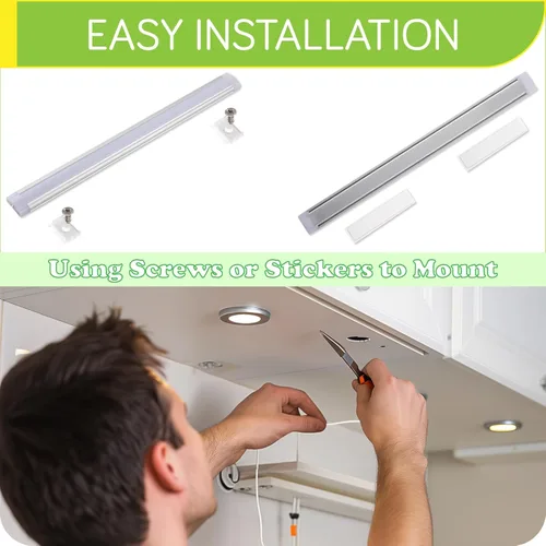 Miniatura 3 de Barra de luz LED para debajo del gabinete, luz de barra de 12 pulgadas para encimera de cocina, pantalla de colección, iluminación de acento