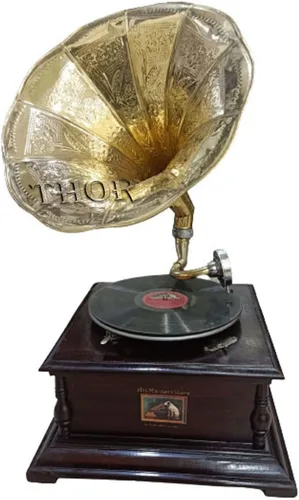 Sistema de altavoces estéreo de madera del reproductor de discos de vinilo del tocadiscos del fonógrafo del fonógrafo del gramófono