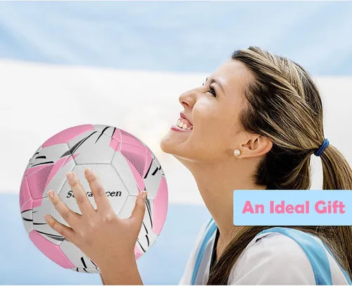 Miniatura 3 de Balón de fútbol tamaño 5 con bomba y aguja, kit de pelota de fútbol de poliuretano suave para interiores y exteriores, práctica, entrenamiento