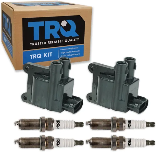Miniatura 51 de Kit de Bobina de Encendido y Bujía TRQ 8 Piezas Bujías de Iridio Compatibles con Mercedes-Benz C250 2012-2015 y SLK250 2012-2015