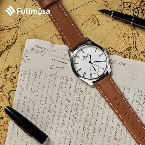 Miniatura 3 de Fullmosa Genuine Leather 14mm 16mm 18mm 19mm 20mm 22mm and 24mm Watch Bands, Quick Release Watch Band for Men and Women, Fits Samsung Galaxy Watch