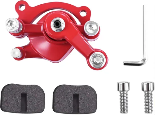 Miniatura 10 de Pinza de freno de disco delantero y almohadilla para MBX10 MBX11 80cc MM-B80 105cc MM-B105 CT100U CC100X Trail Mini Bike 47 49cc Mini ATV Gas Negro