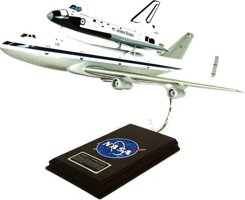 Miniatura 2 de Mastercraft Collection Boeing NASA B747 Airliner w/Space Shuttle Piggy Back Avión Modelo Escala: 1/144