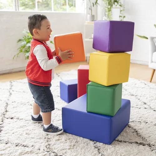 Miniatura 7 de Bloques de espuma SoftZone ECR4Kids, 7 piezas., Primarios, 1