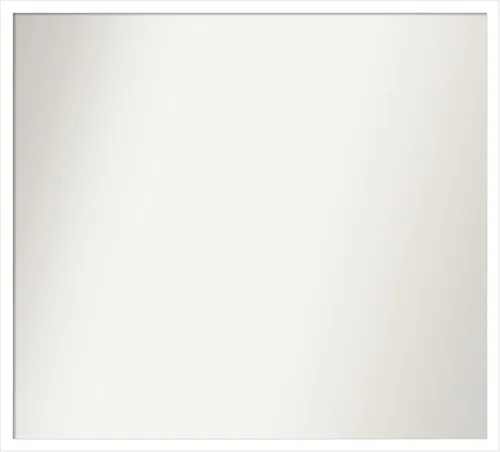 Miniatura 299 de Amanti Art Espejo de baño blanco para sobre el fregadero, 32 x 45 pulgadas, espejo de tocador rectangular blanco esbelto, marco de madera moderno