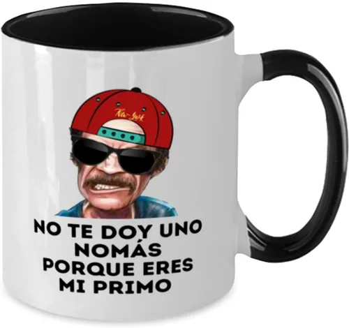 Miniatura 2 de Regalo para primo taza de café 2 colores negro y blanco no te doy una nomas