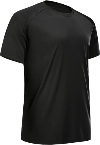 Miniatura 45 de Camisetas de entrenamiento para hombre, de manga corta, de secado rápido, atlético, gimnasio, activo, absorbe la humedad