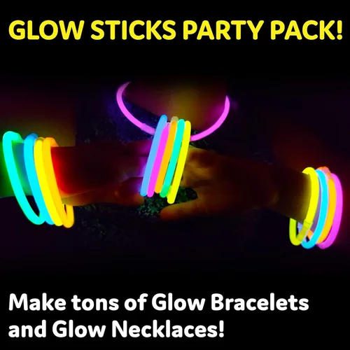 Miniatura 2 de PartySticks Paquete de 400 palos brillantes ultra brillantes para fiestas, 8 pulgadas que brillan en la oscuridad, recuerdos de fiesta de Halloween