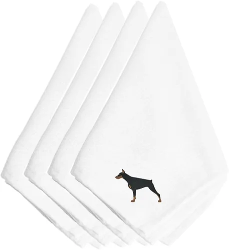 Miniatura 61 de Caroline's Treasures BB3448NPKE Affenpinscher - Juego de 4 servilletas bordadas, lavables, suaves, duraderas, servilletas de mesa para hotel