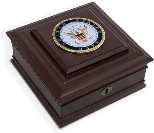 Miniatura 10 de Caja de escritorio medalla de la Guardia Costera de EE. UU. de Allied Frame Guardacostas