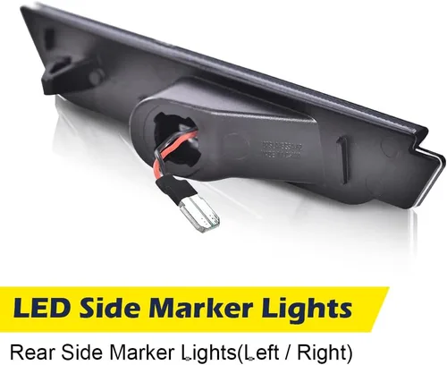 Miniatura 3 de CHEDA Par de luces LED de marcador lateral delantero y trasero compatible con Chevy Camaro LS, LT, SS, Z/28, ZL1, lente transparente 2010-2015