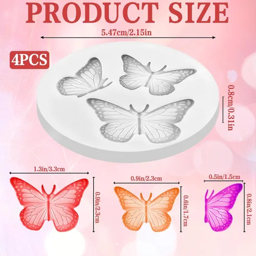 Miniatura 2 de 4 moldes de silicona para chocolate, decoración de pasteles, antiadherentes, lindos moldes, bandeja para cubitos de hielo, herramienta casera