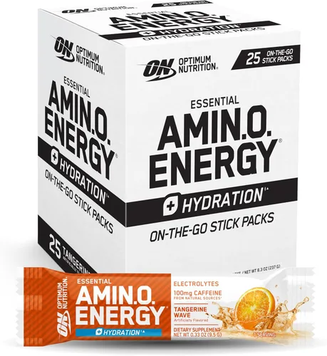 Miniatura 17 de Optimum Nutrition Amino Energy Plus Electrolytes - Bebida energética con aminoácidos y electrolitos para hidratación, sin azúcar, con BCAA, sabor